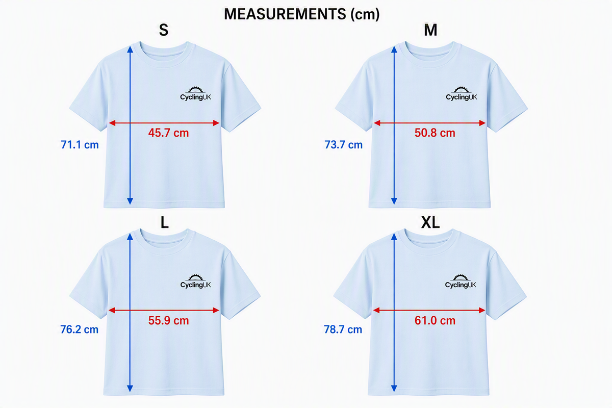 'My ride. Our right' short sleeve t-shirt - light blue