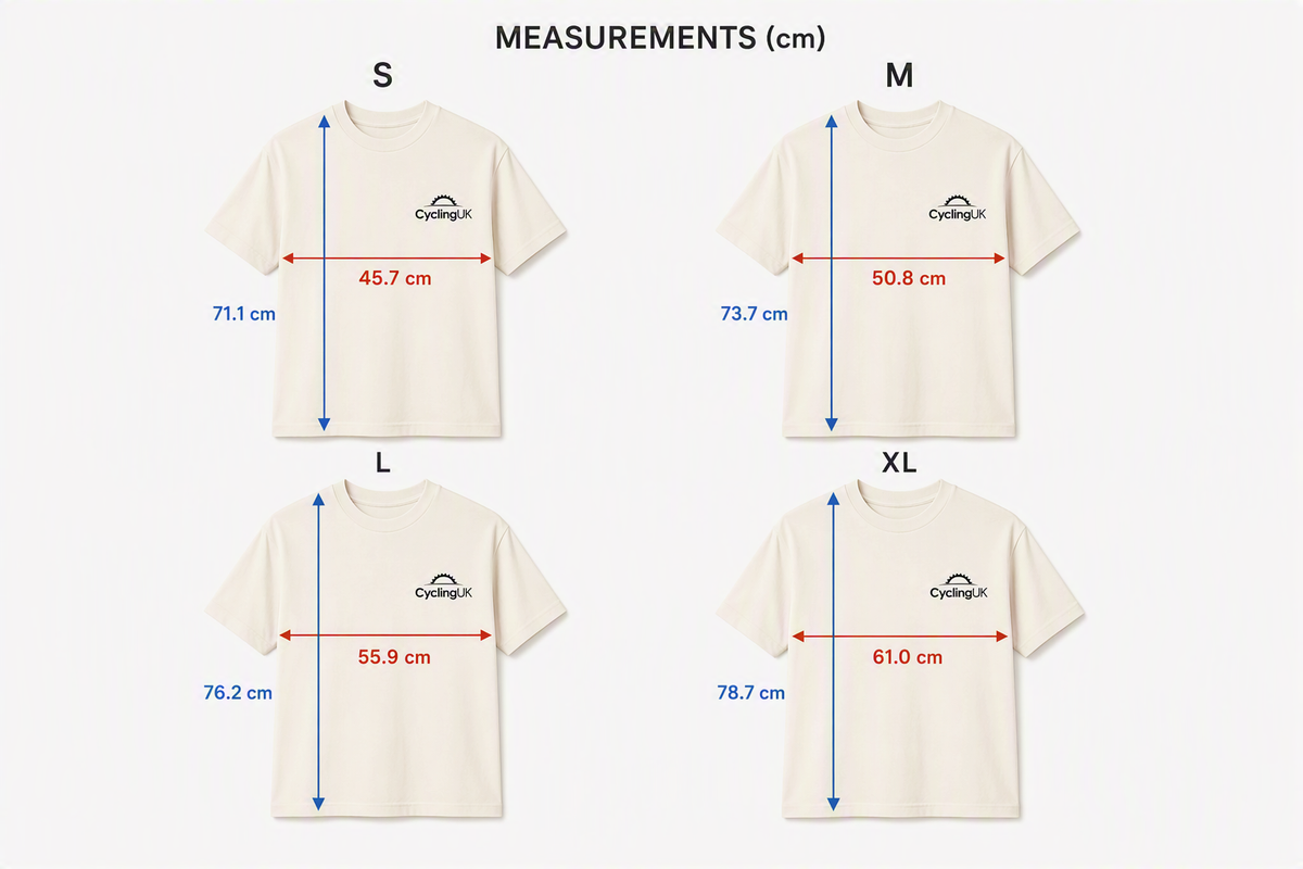'My ride. Our right' short sleeve t-shirt - natural
