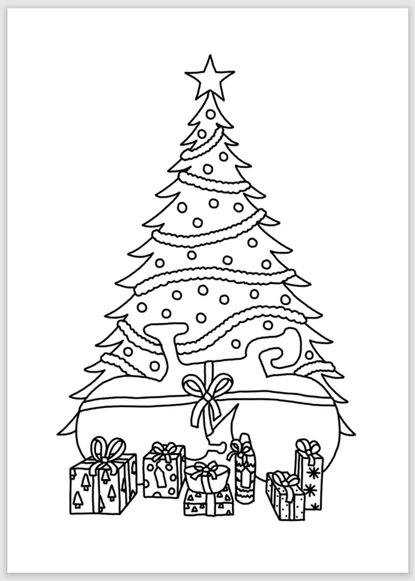 Mystery Present Christmas Card