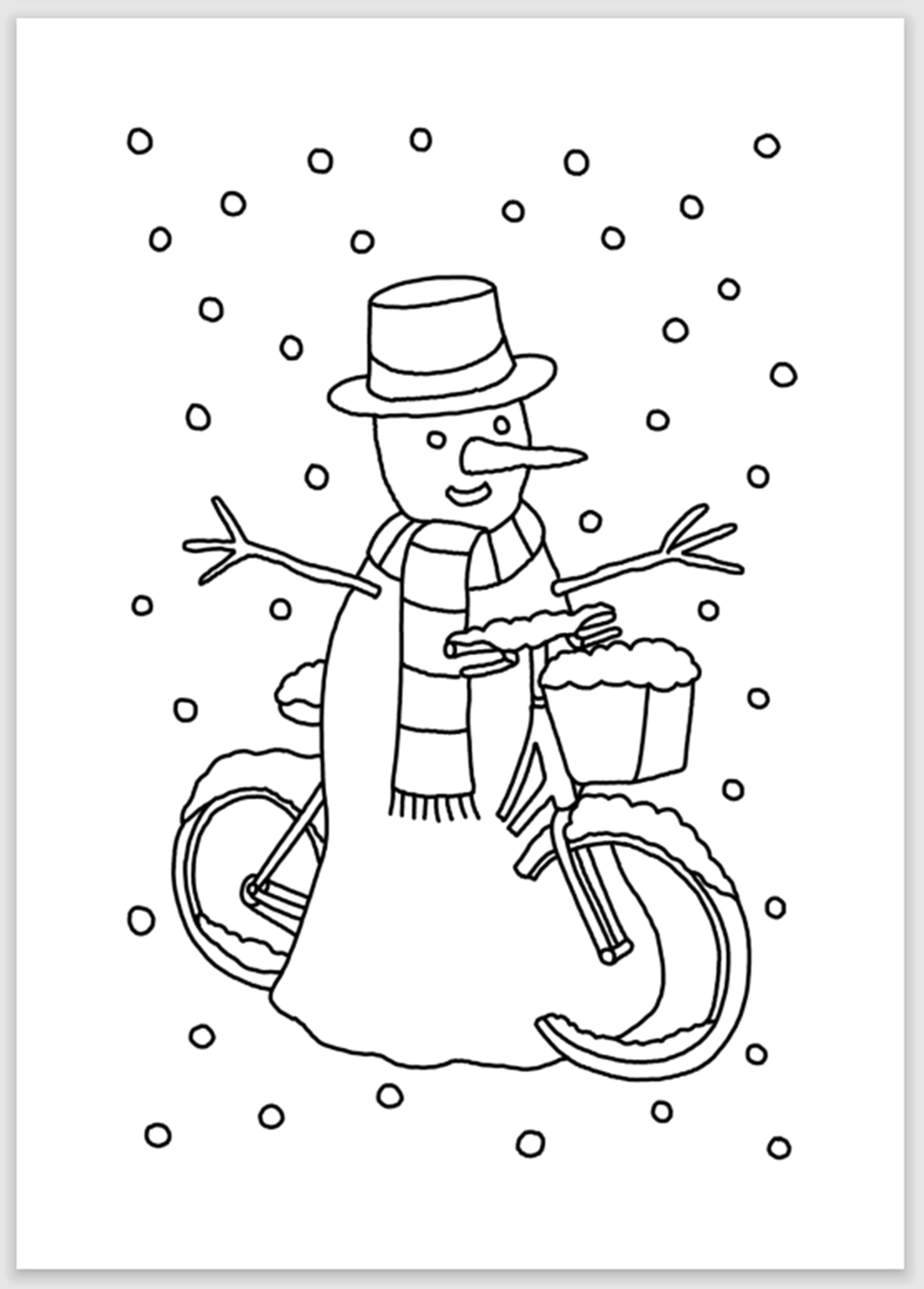 Snowman Christmas Card