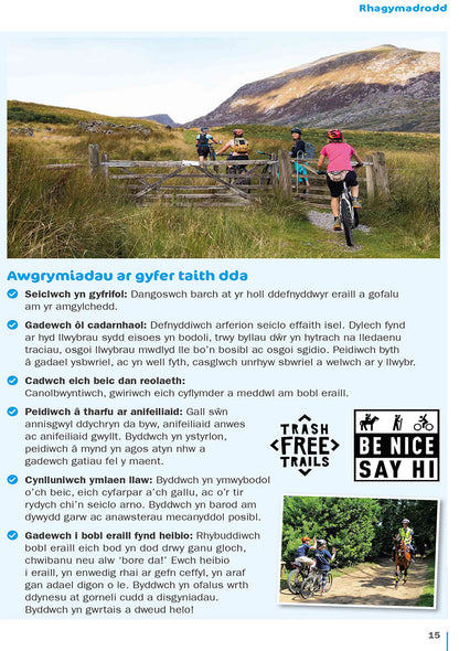 Teithlyfr llwybr Traws Eryri (Fersiwn Cymraeg)